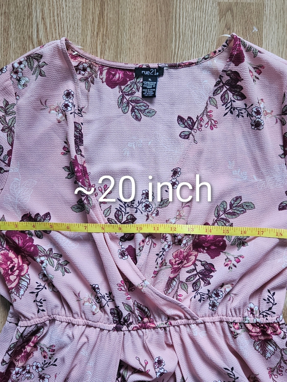 Rue21 Pink Floral Wrap Jumpsuit - Picture 13 of 13